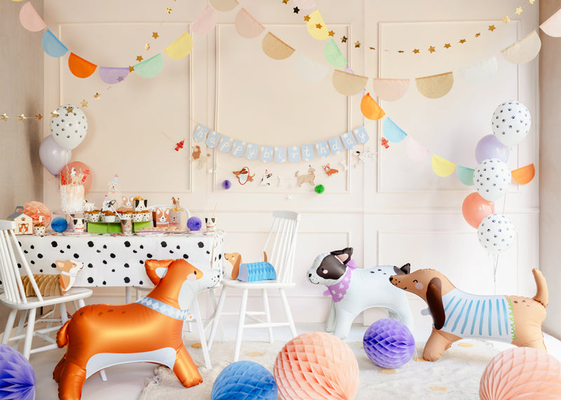Paper honeycomb decorations Dogs - Teminis.lt