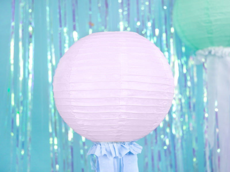 Paper lantern, light pink, 35cm - Teminis.lt