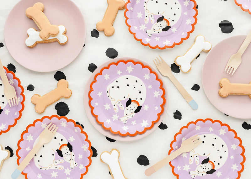 Paper plates Dalmatian - Teminis.lt