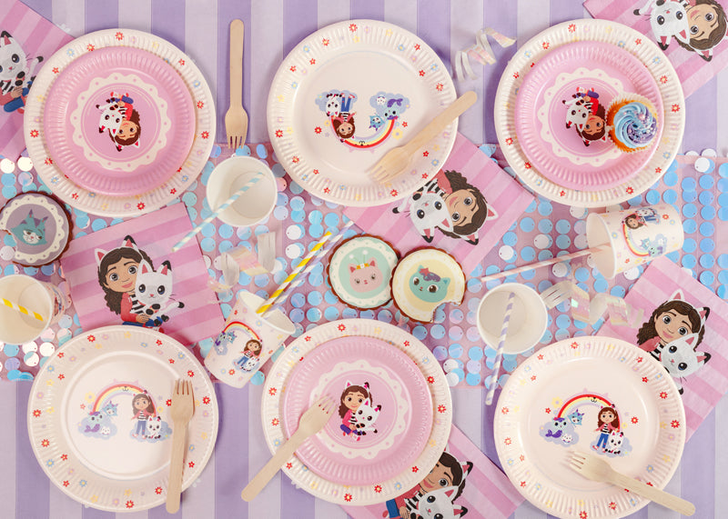 Paper plates Gabby's Dollhouse - Teminis.lt