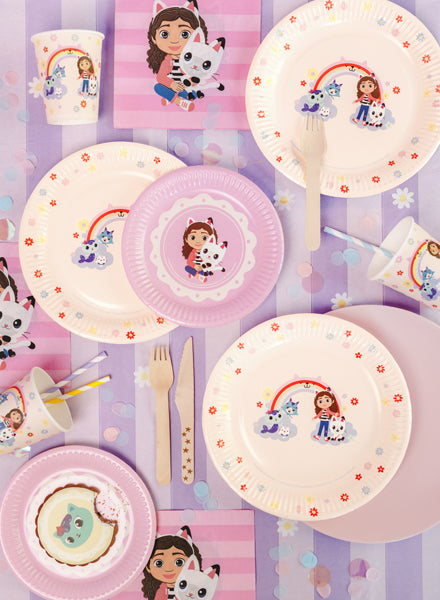 Paper plates Gabby's Dollhouse - Teminis.lt