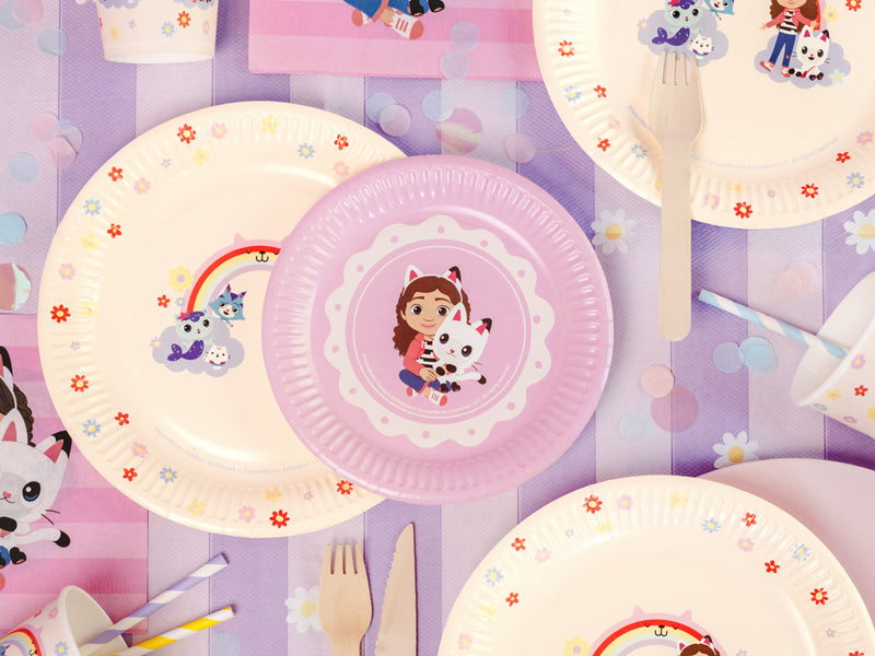 Paper plates Gabby's Dollhouse - Teminis.lt
