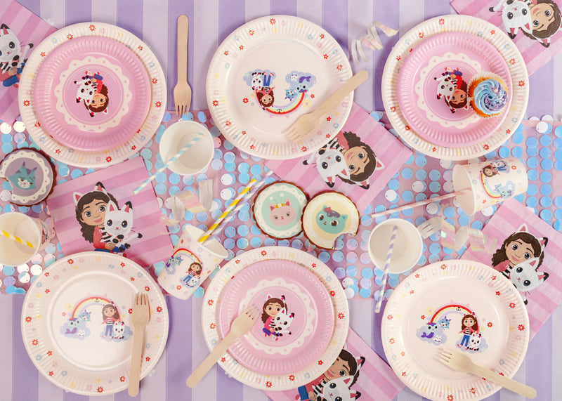 Paper plates Gabby's Dollhouse - Teminis.lt