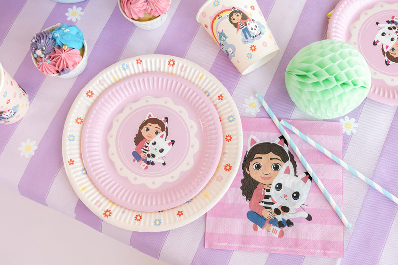 Paper plates Gabby's Dollhouse - Teminis.lt