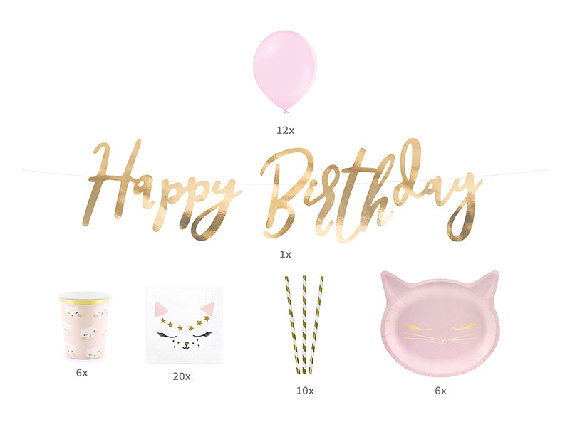 Party decorations set - Cat - Teminis.lt