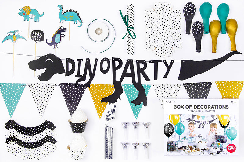 Party decorations set - Dinosaurs - Teminis.lt