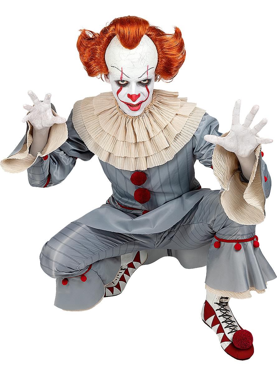 Pennywise Costume for Adults - IT Clown Halloween Outfit Teminis.lt