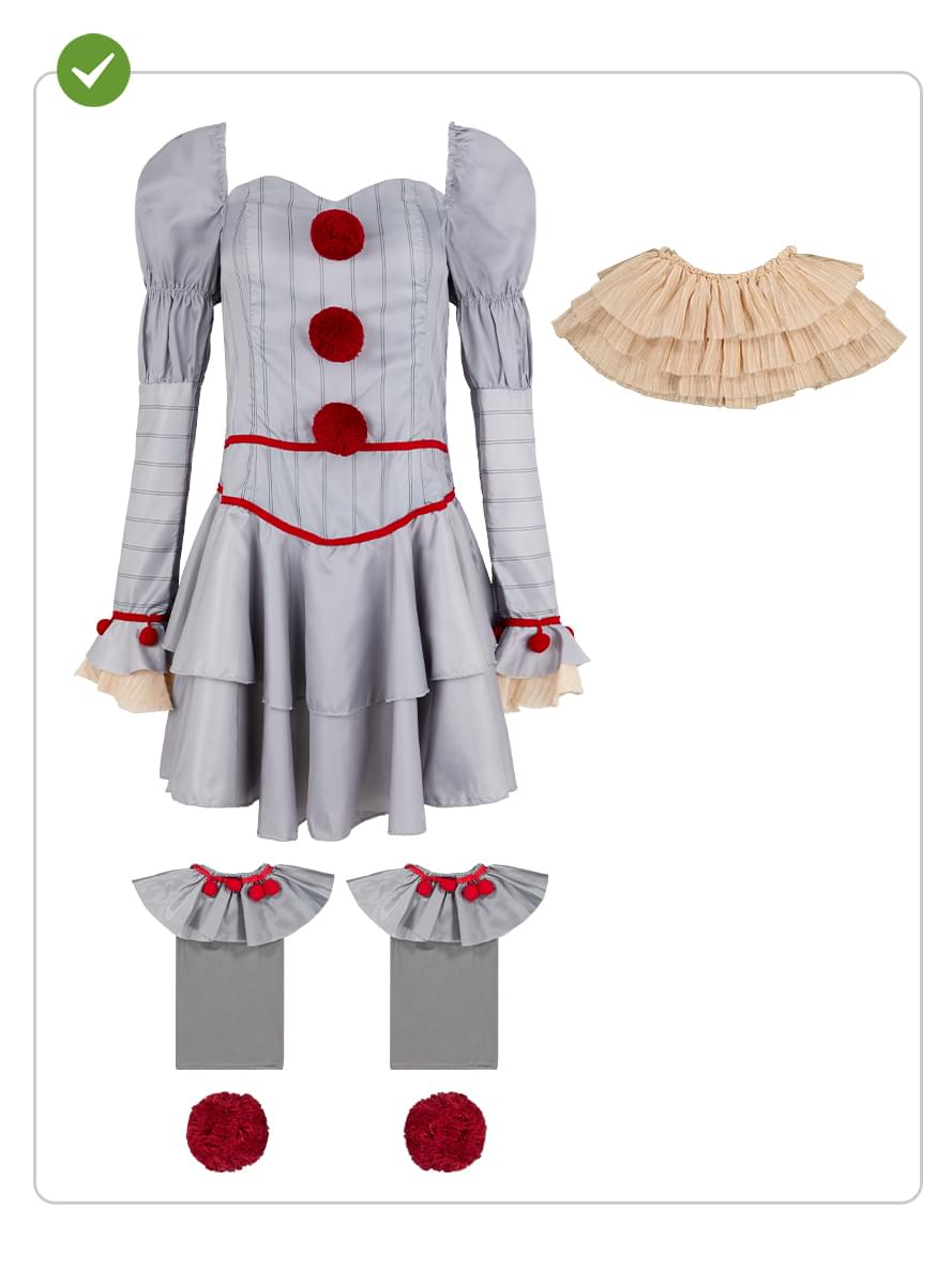 Women's Pennywise Costume - IT Chapter Two Outfit Teminis.lt