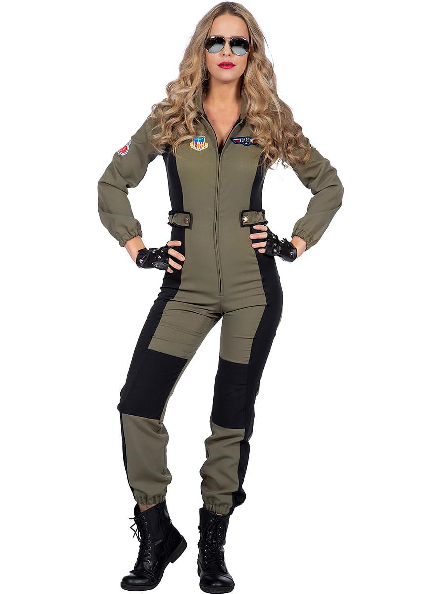 Women's Pilot Costume - Perfect for Halloween & Parties Teminis.lt