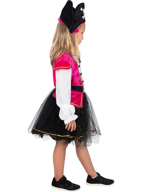 Pink Pirate Costume for Girls – Dress & Hat