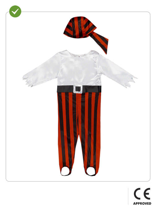 Pirate Costume for Baby Boy – Buccaneer Onesie & Headband