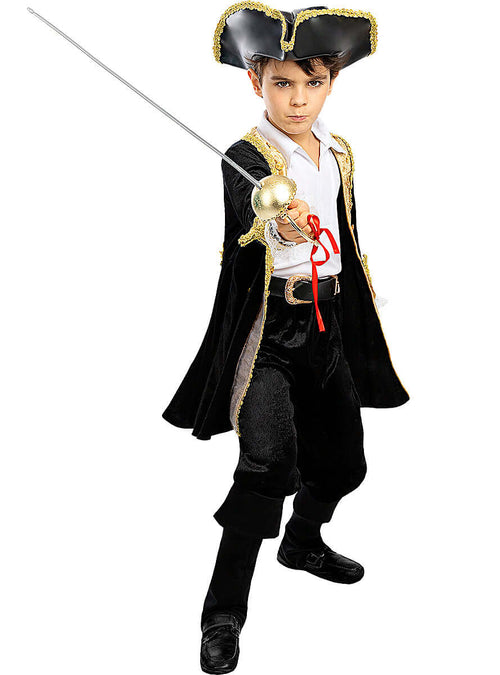 Pirate Costume for Boys – Deluxe Colonial Captain Outfit