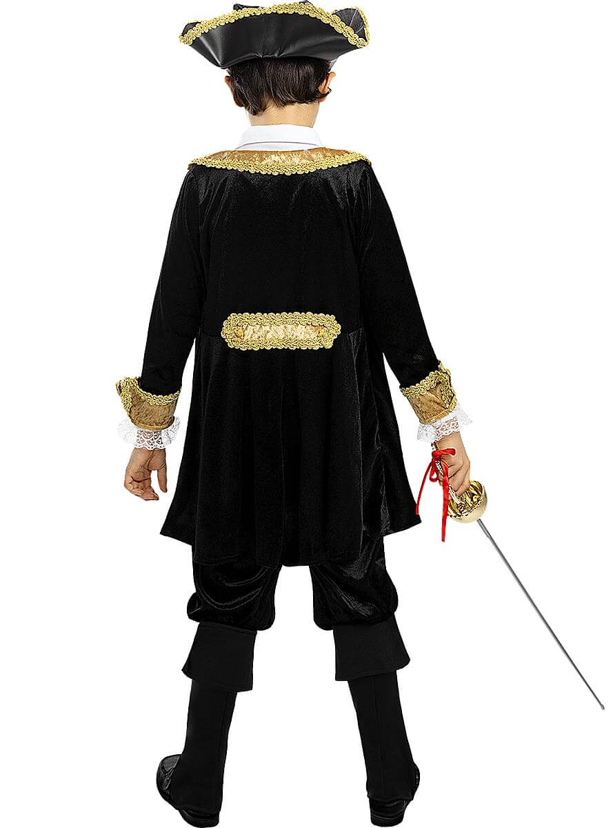 Pirato kostiumas berniukams – prabangus kolonijinio kapitono kostiumas