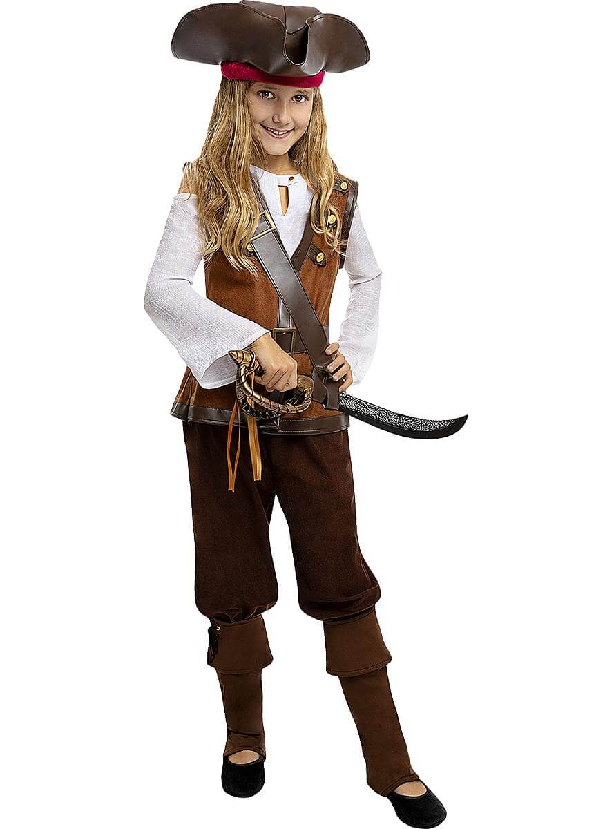 Pirate Costume for Girls - Caribbean Collection Teminis.lt