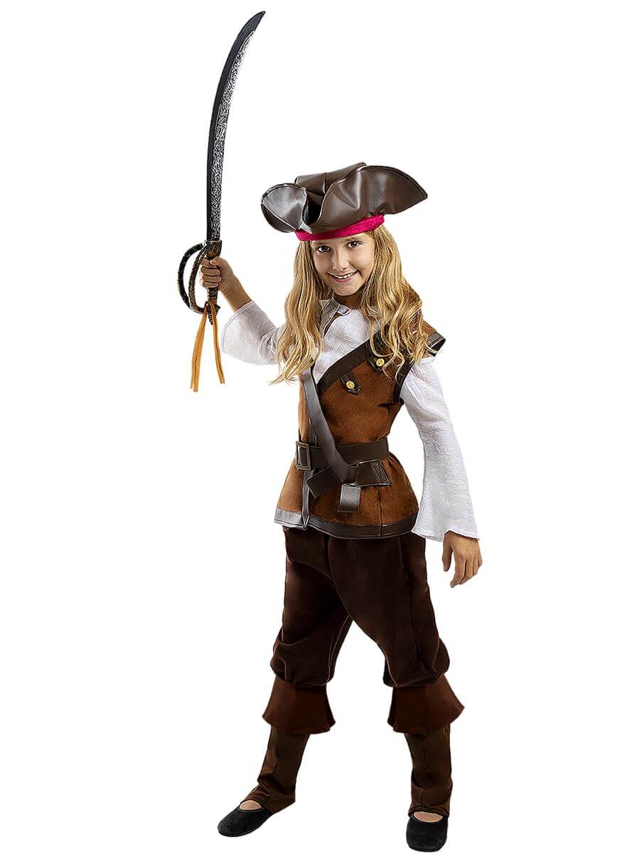 Pirate Costume for Girls - Caribbean Collection Teminis.lt