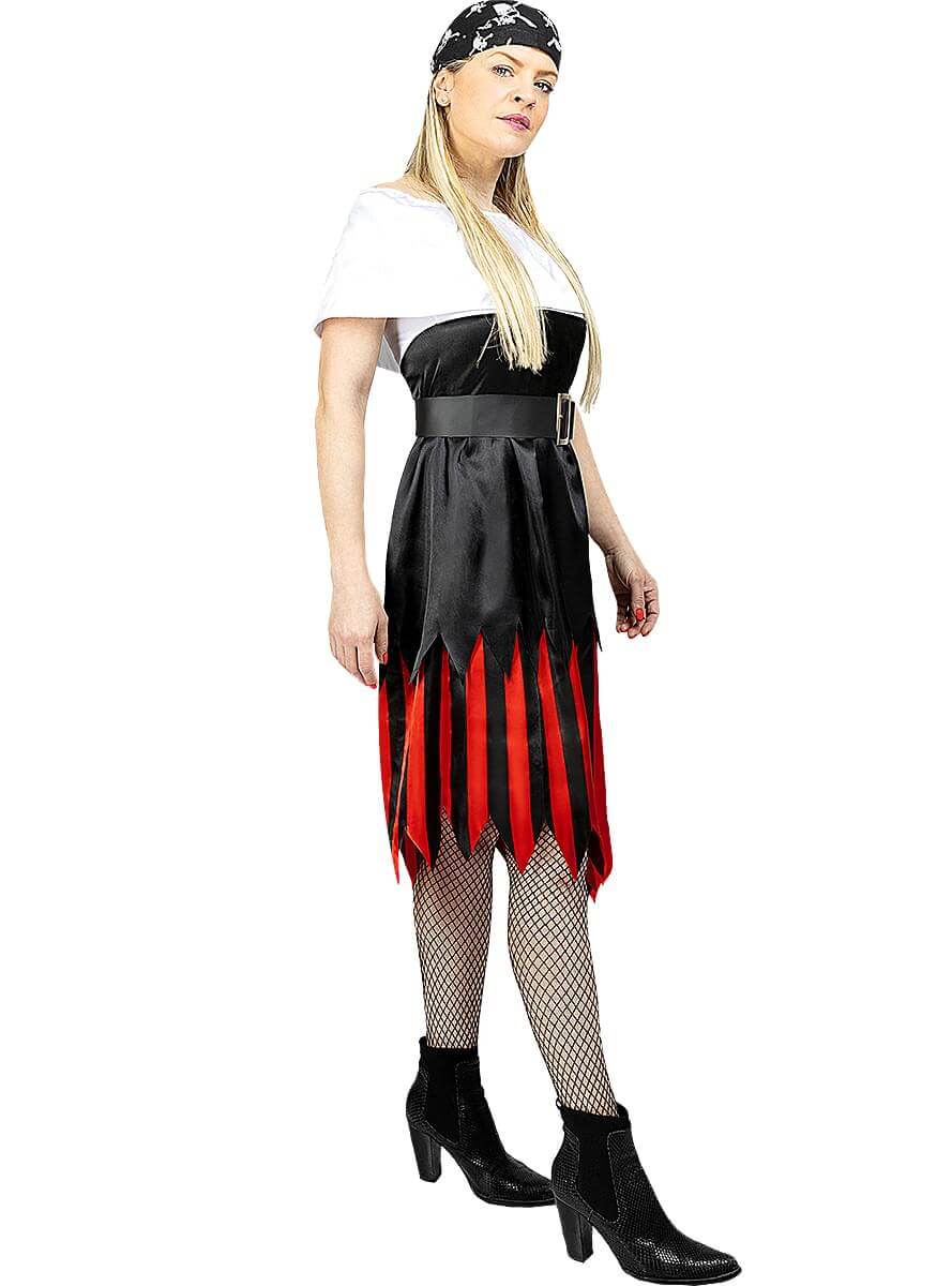 Pirate Costume for Women – Buccaneer Dress & Belt Set