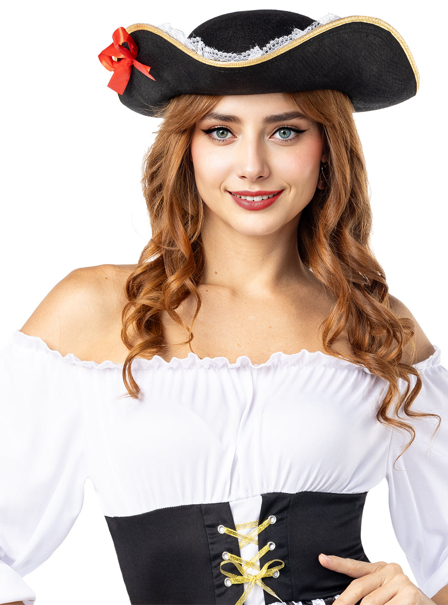 Women's Pirate Hat – Costume Accessory for Parties & Halloween Teminis.lt