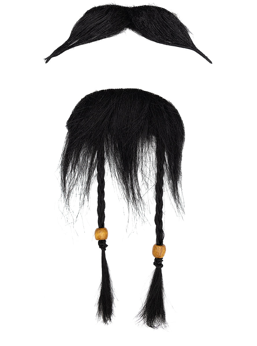 Pirate Moustache & Goatee Costume Facial Hair Set Teminis.lt
