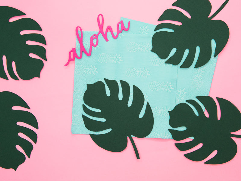 Place cards Aloha - Monstera - Teminis.lt