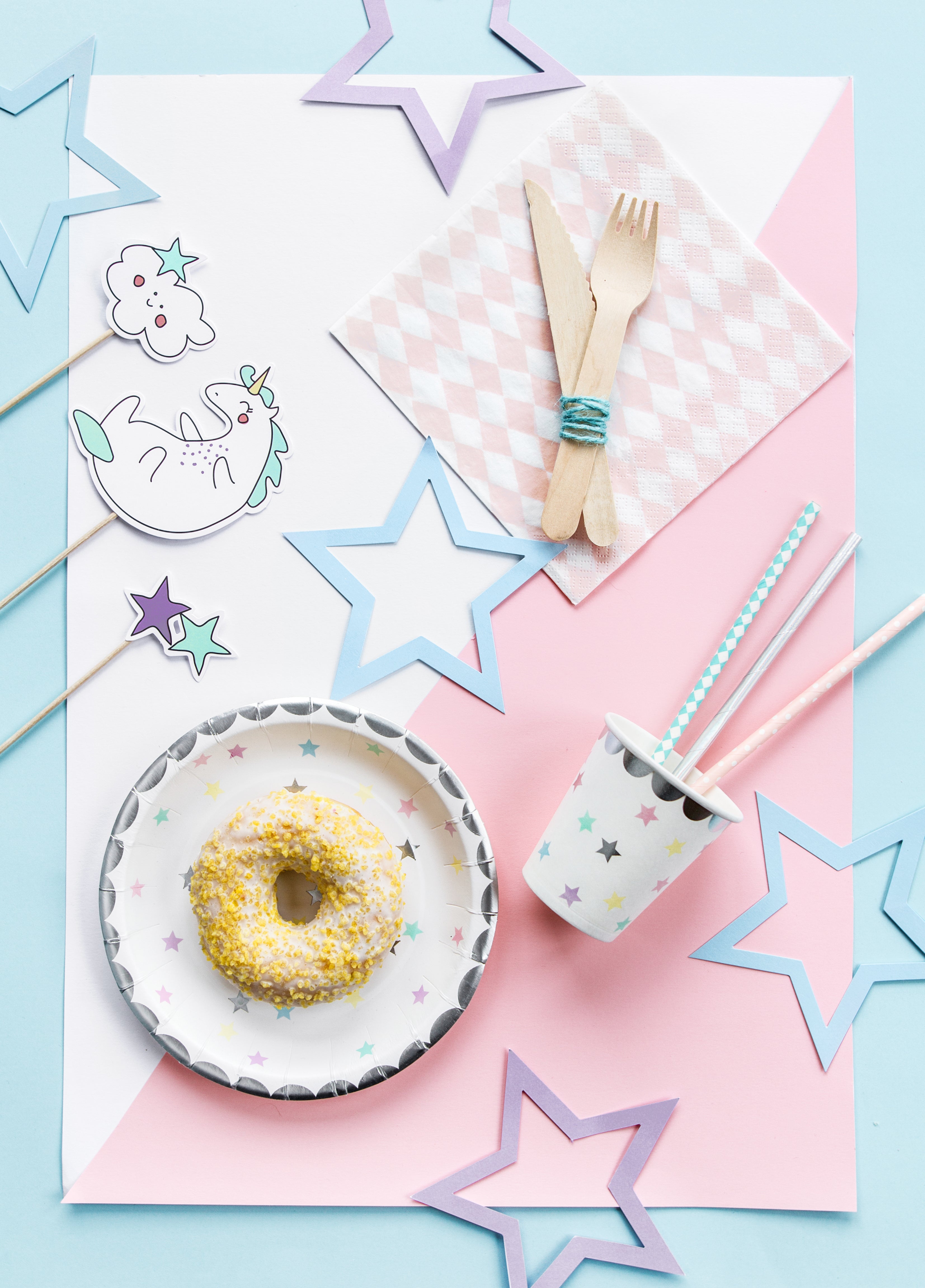 Plates Unicorn - Star - Teminis.lt