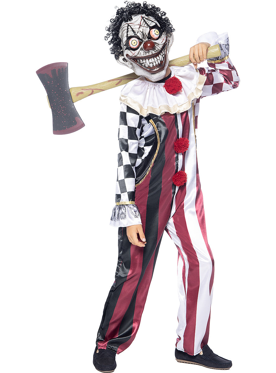 Premium Scary Clown Costume for Boys - Teminis.lt