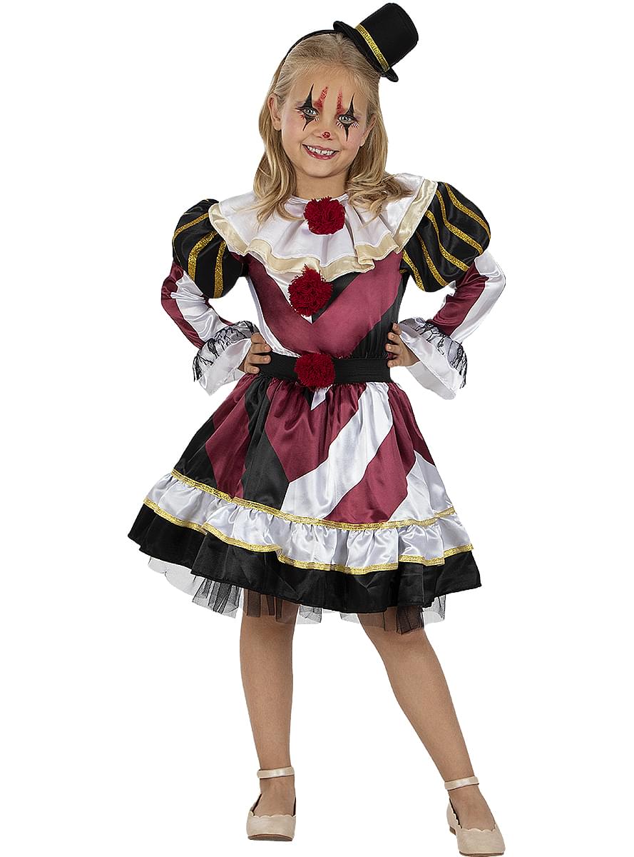 Premium Scary Clown Costume for Girls - Teminis.lt