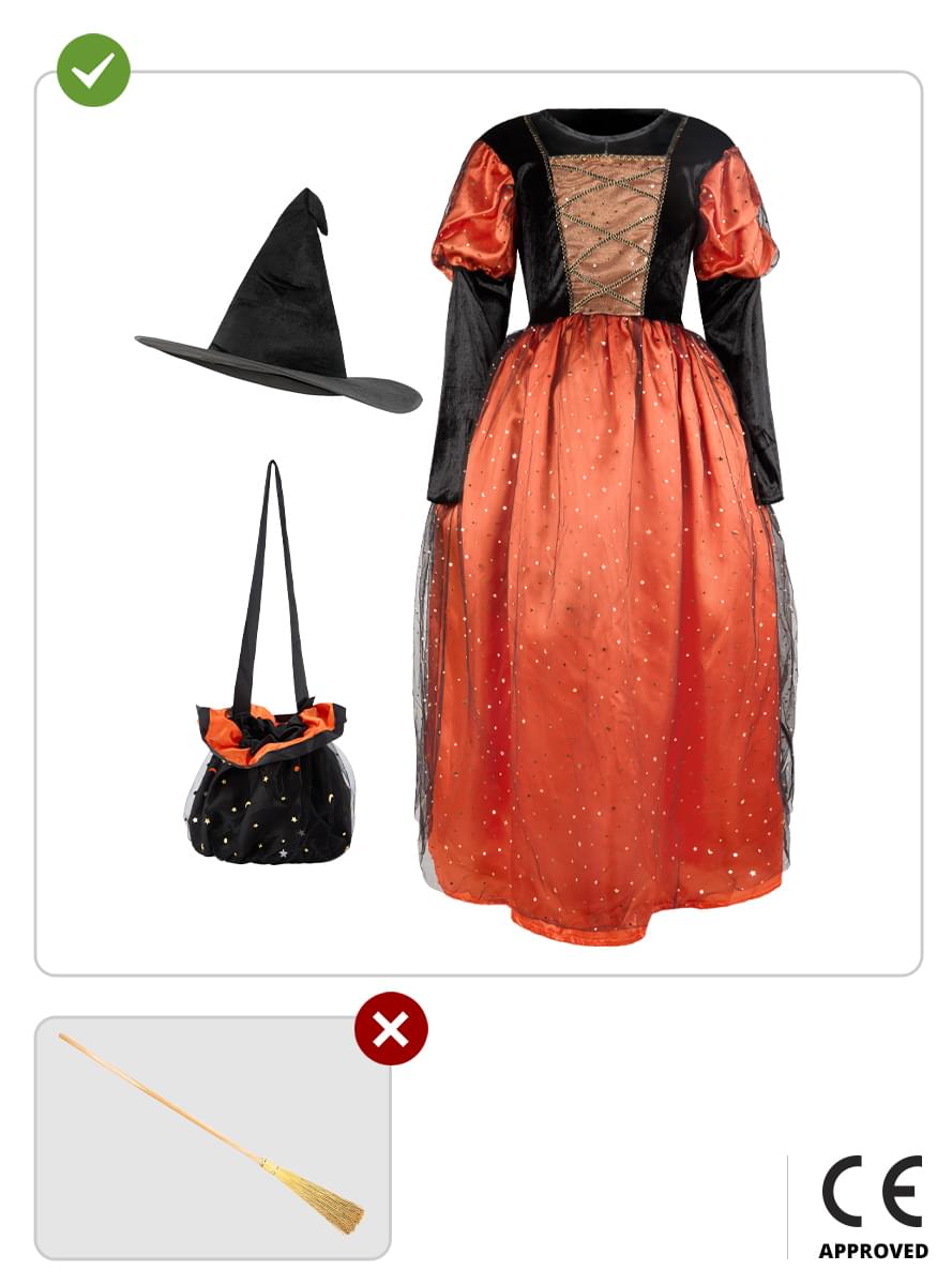 Premium Witch Costume for Girls Teminis.lt