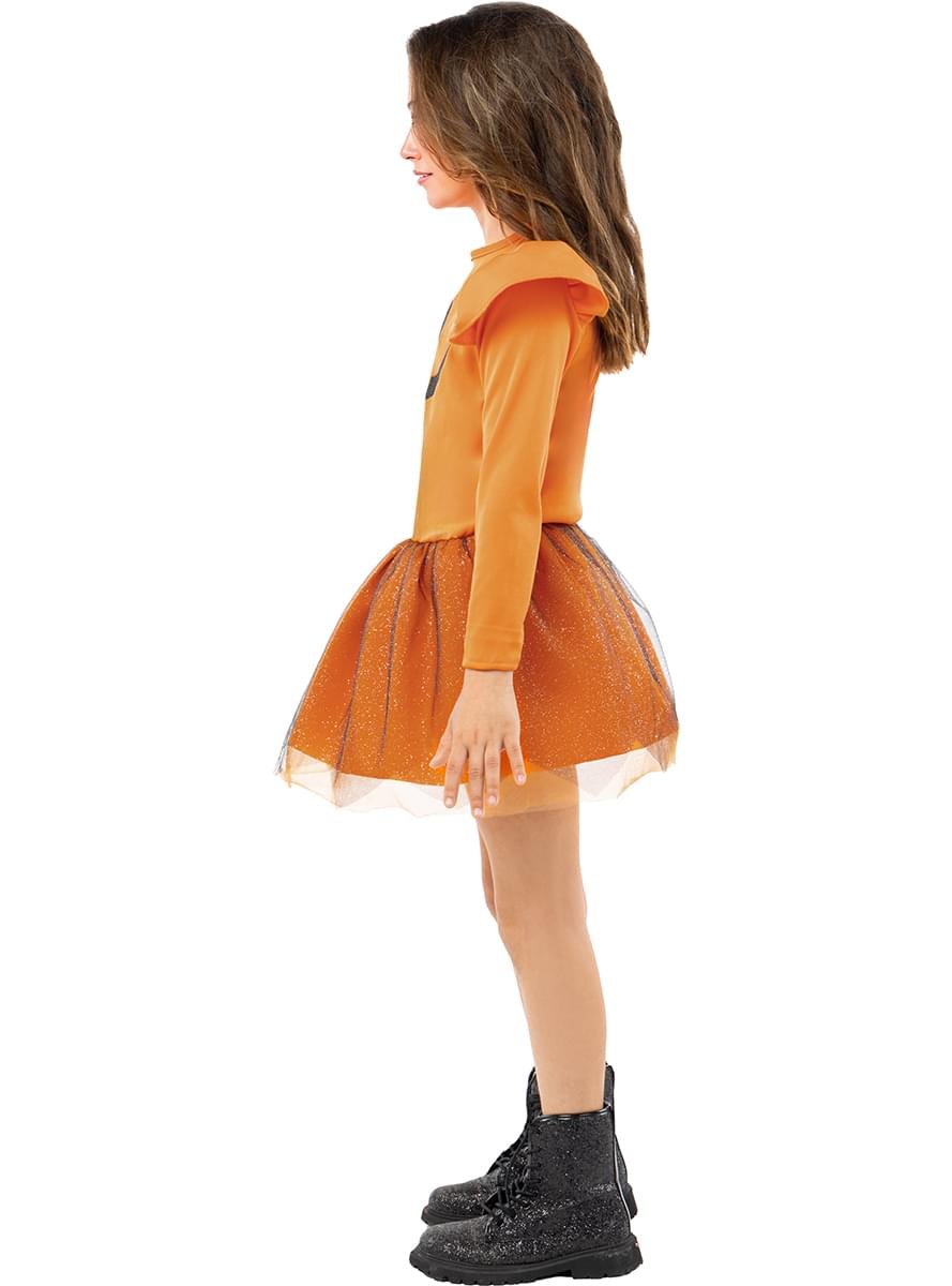 Girls' Long-Sleeved Pumpkin Tutu Costume Dress Teminis.lt