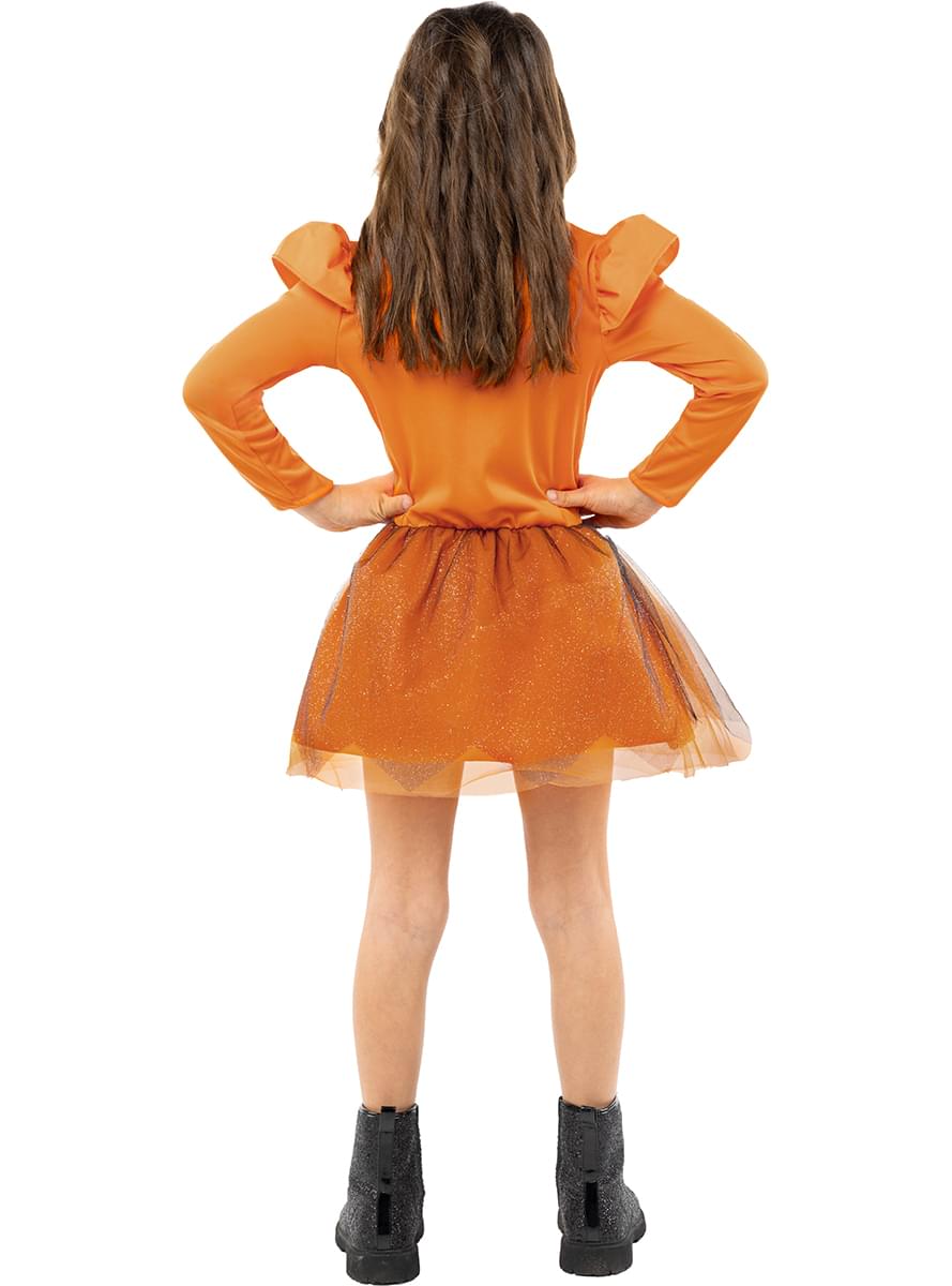 Girls' Long-Sleeved Pumpkin Tutu Costume Dress Teminis.lt