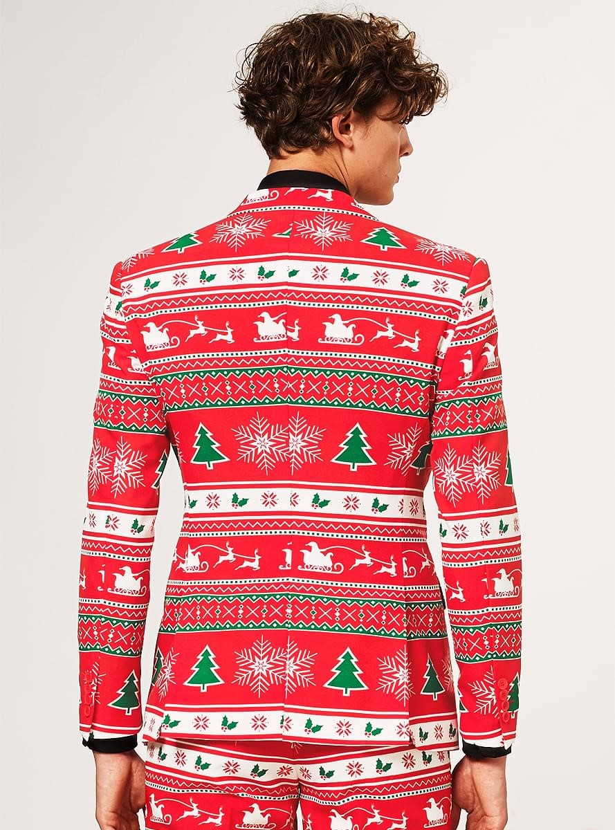Red Christmas Wonderland Suit – Festive Holiday Party Outfit Teminis.lt