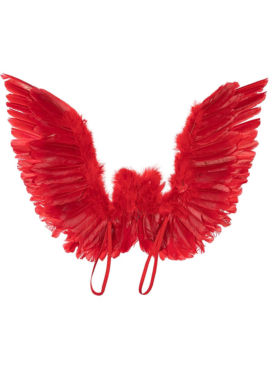 Red Feather Wings – Angel & Bird Costume Accessory Teminis.lt