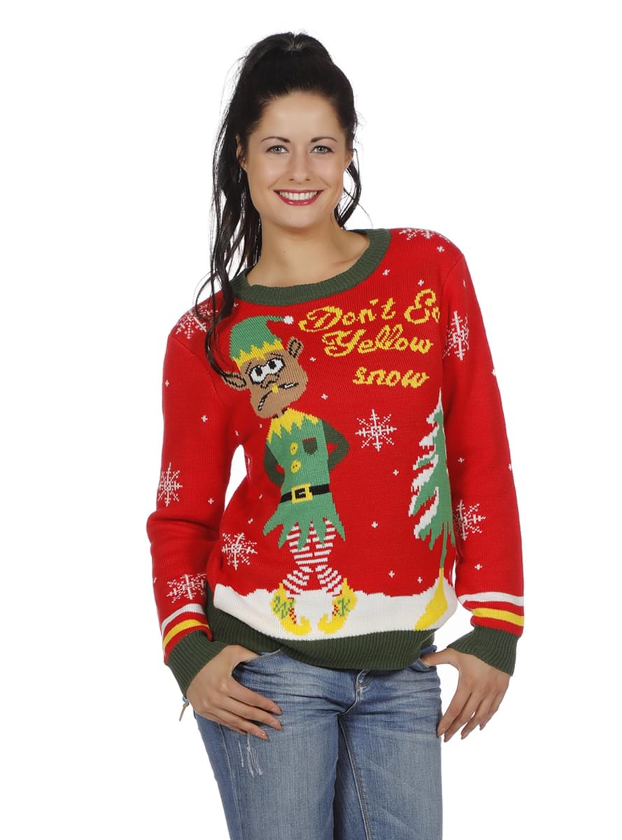 Festive Red Christmas Jumper for Adults - Cozy Sweater Teminis.lt
