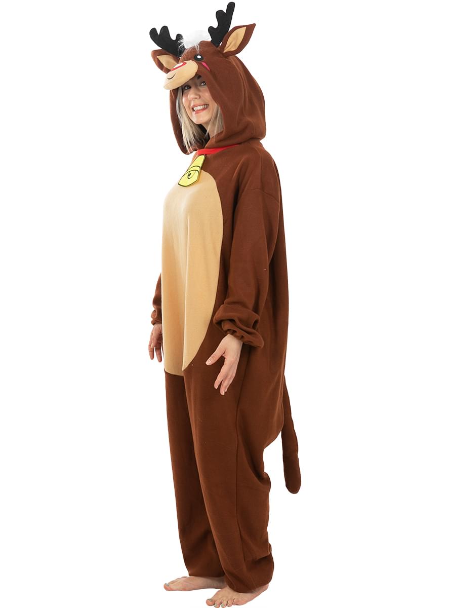 Unisex Reindeer Costume for Adults - Christmas Party Ready Teminis.lt
