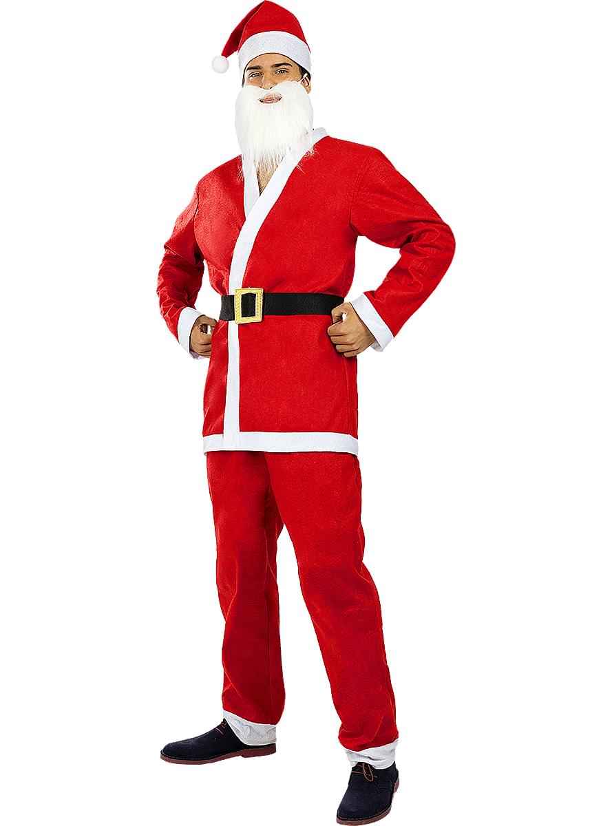 Deluxe Santa Claus Costume for Men – Christmas Outfit Teminis.lt