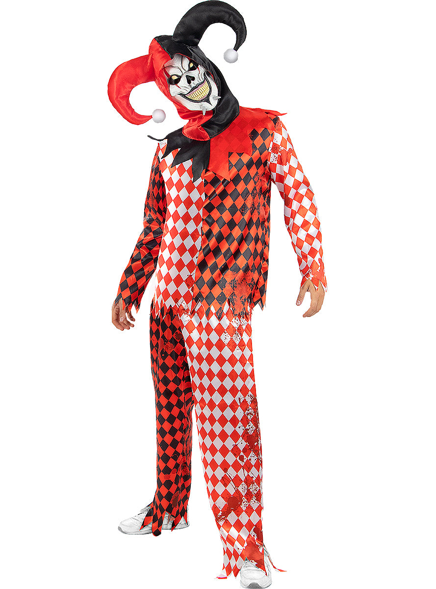 Scary Jester Costume for Men Teminis.lt