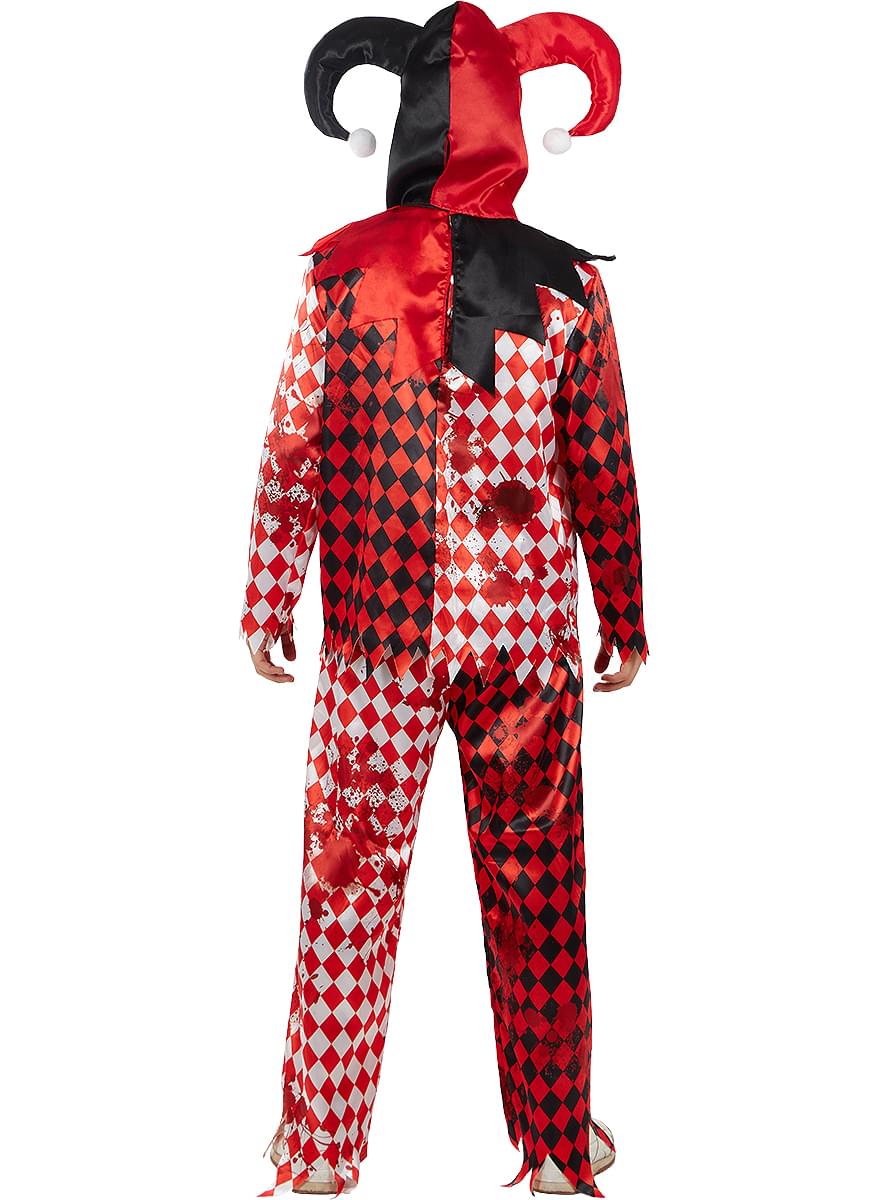 Scary Jester Costume for Men Teminis.lt