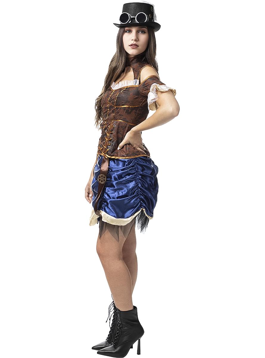 Short Steampunk Costume for Women – Victorian Dress Outfit Teminis.lt