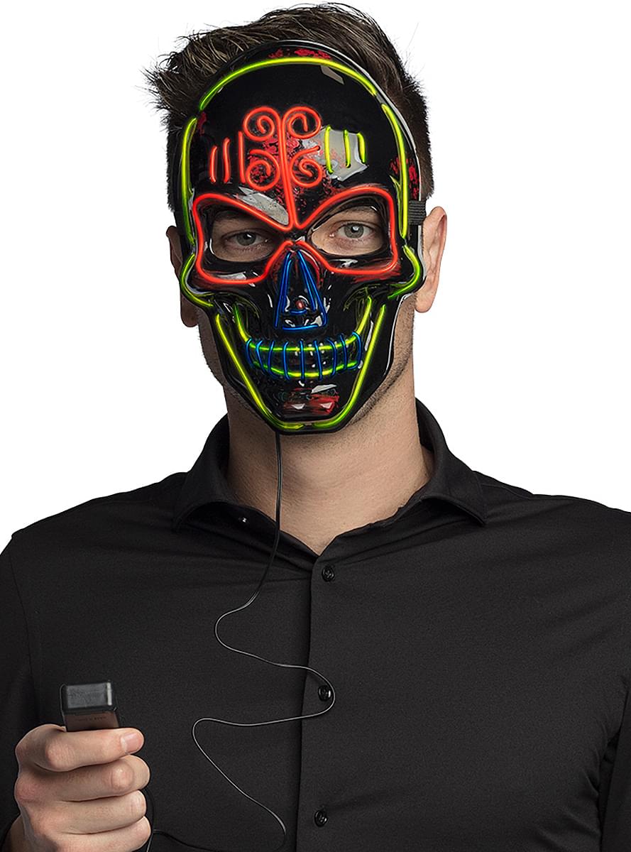 Skeleton LED Mask Teminis.lt