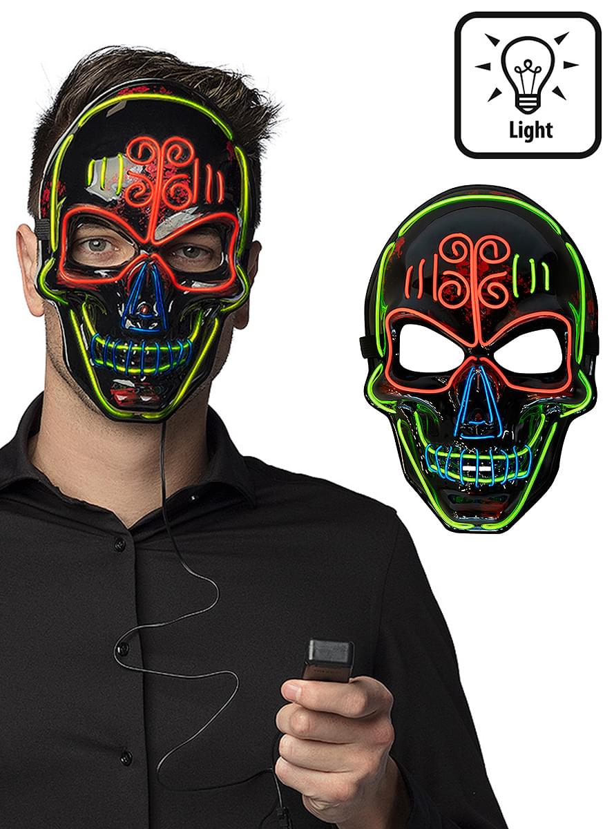 Skeleton LED Mask Teminis.lt