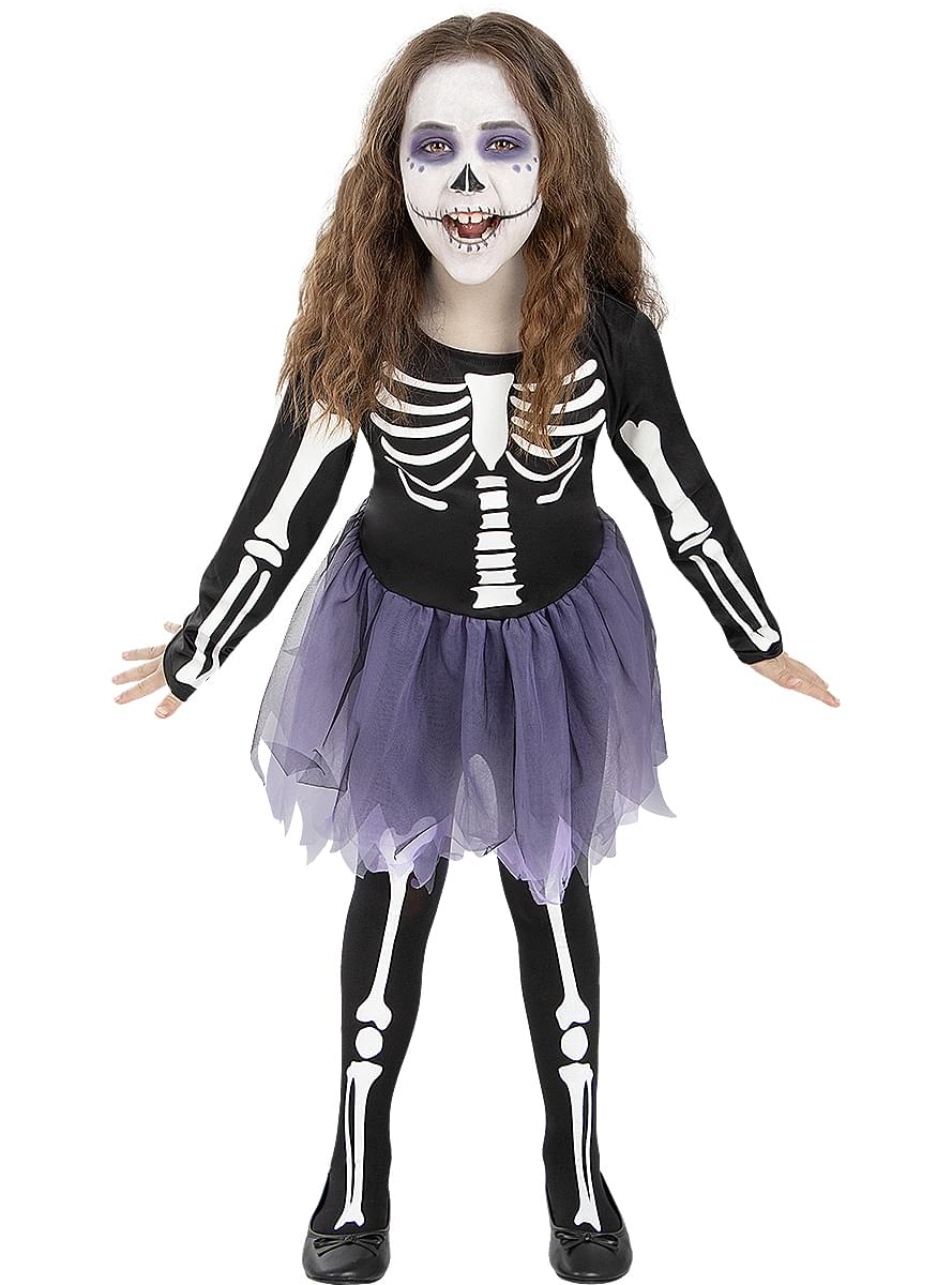 Skeleton Tights for Girls - Teminis.lt