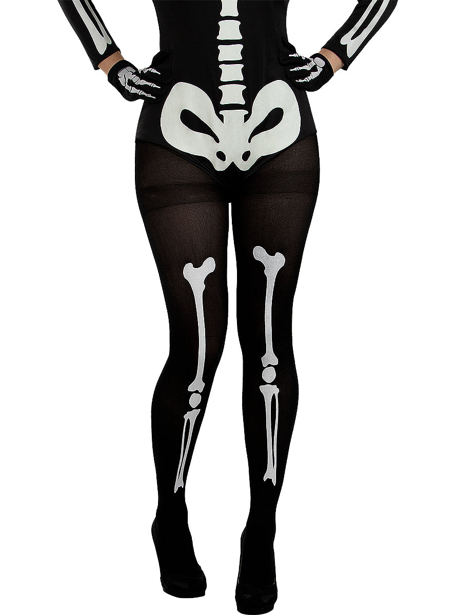 Skeleton Tights for Women - Teminis.lt