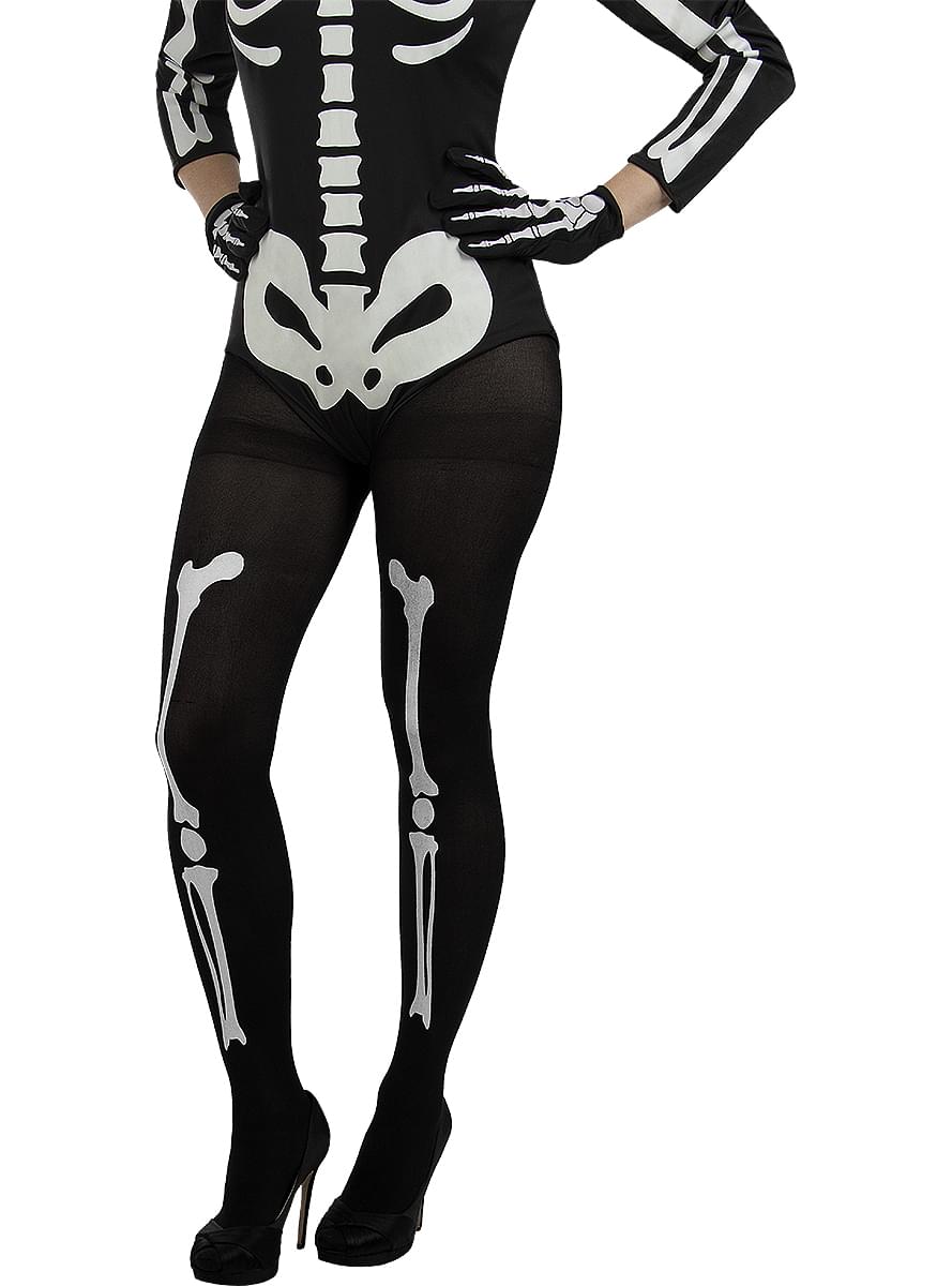 Skeleton Tights for Women - Teminis.lt