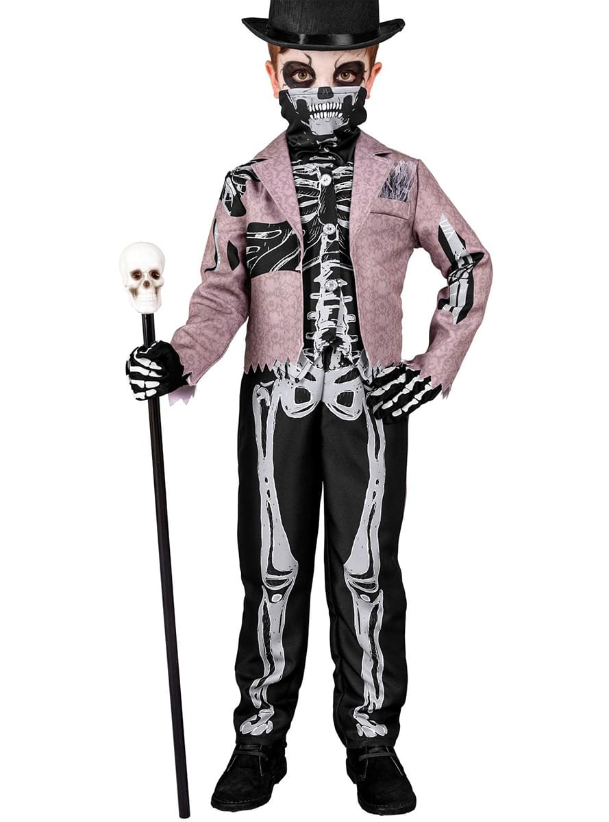 Skeleton costume with suit for child - Teminis.lt