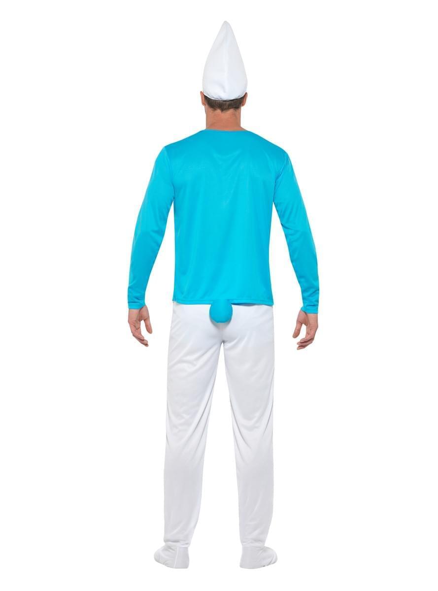 Smurfo kepurė – mėlynas animacinio personažo kostiumo aksesuaras