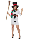 Women's Snowman Costume - Christmas & Winter Party Wear Teminis.lt