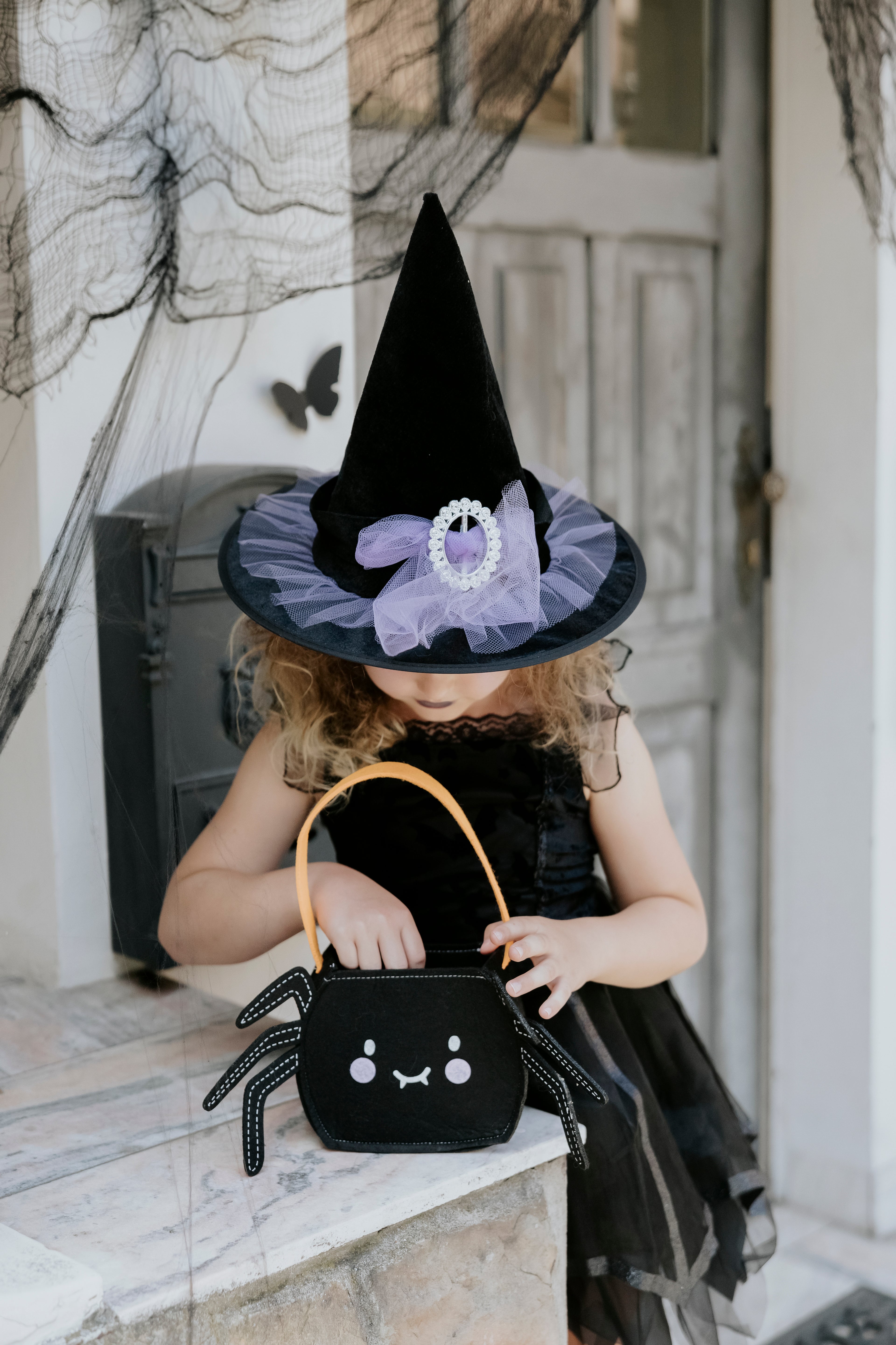 Spider shaped Halloween Bag - Teminis.lt