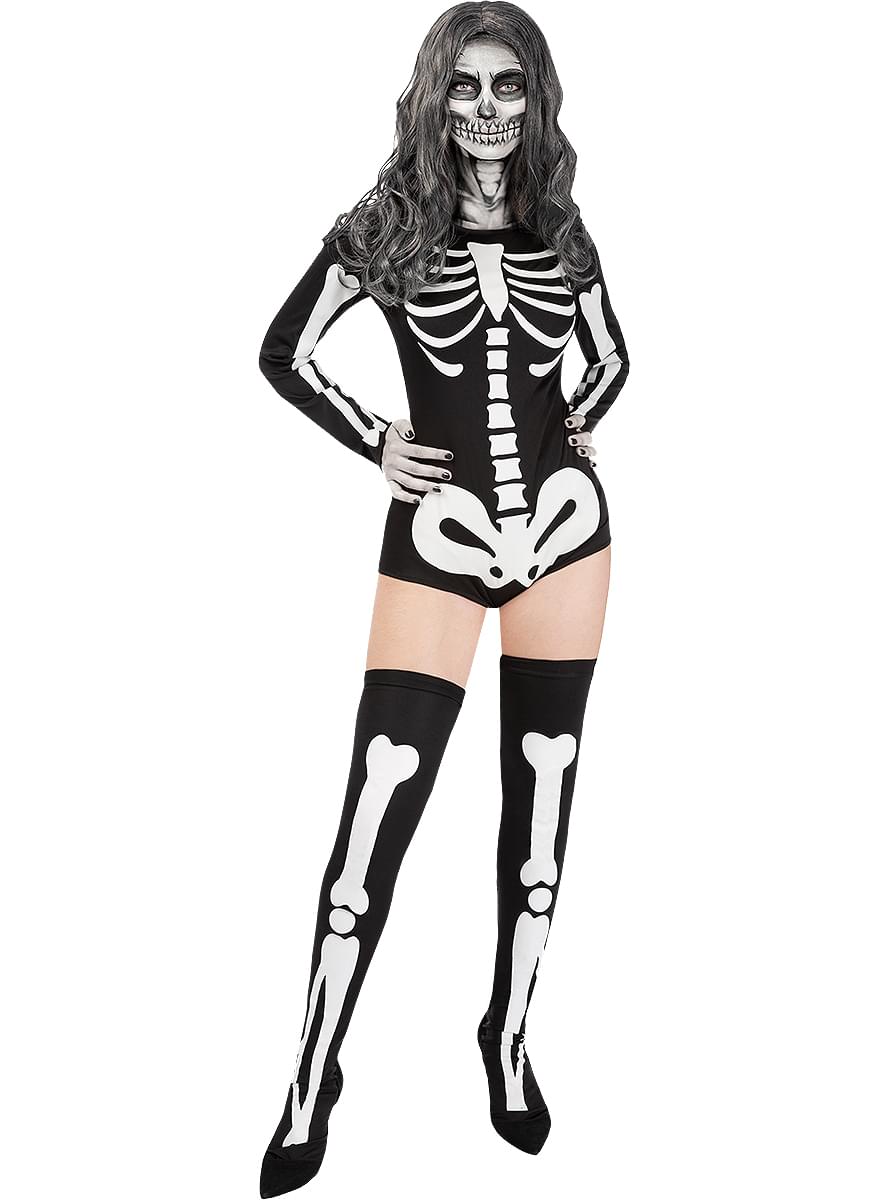 Spooky Tutu Skeleton Suit: Women's Halloween Costume - Teminis.lt