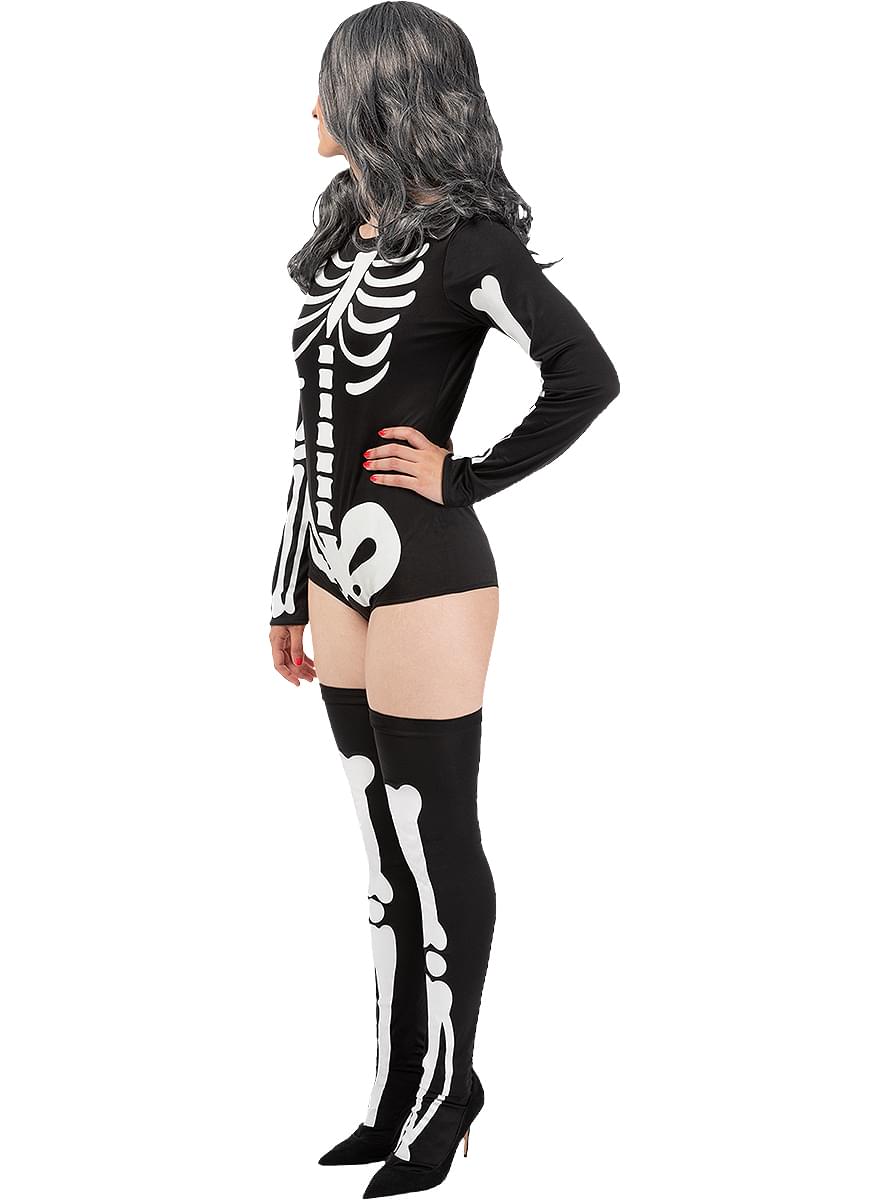Spooky Tutu Skeleton Suit: Women's Halloween Costume - Teminis.lt