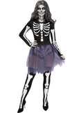 Spooky Tutu Skeleton Suit: Women's Halloween Costume Teminis.lt
