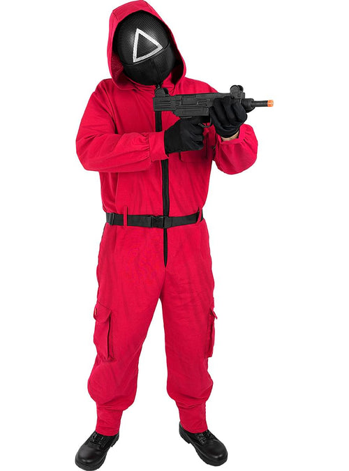 Squid Game Costume: Triangle Mask & Weapon Set Teminis.lt